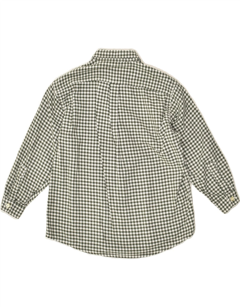 UNITED COLORS OF BENETTON Boys Flannel Shirt 8-9 Years Grey Check | Vintage United Colors of Benetton | Thrift | Second-Hand United Colors of Benetton | Used Clothing | Messina Hembry 