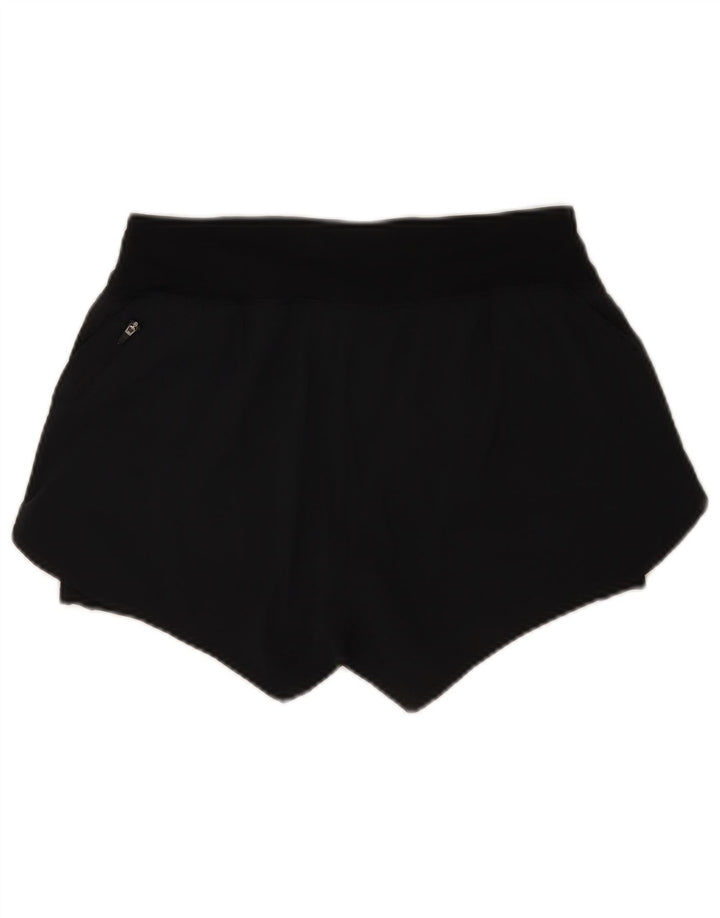 Nike Womens Dri Fit Sport Shorts UK 12 Medium Navy Blue Polyester
