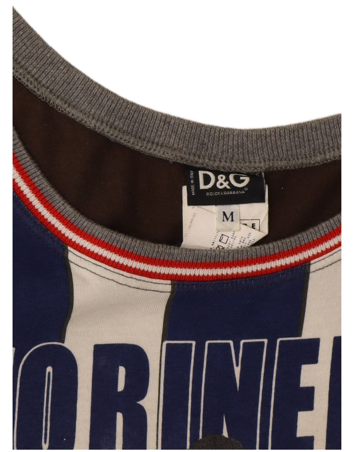 Dolce & Gabbana Womens Graphic Vest Top UK 12 Medium Purple Designer