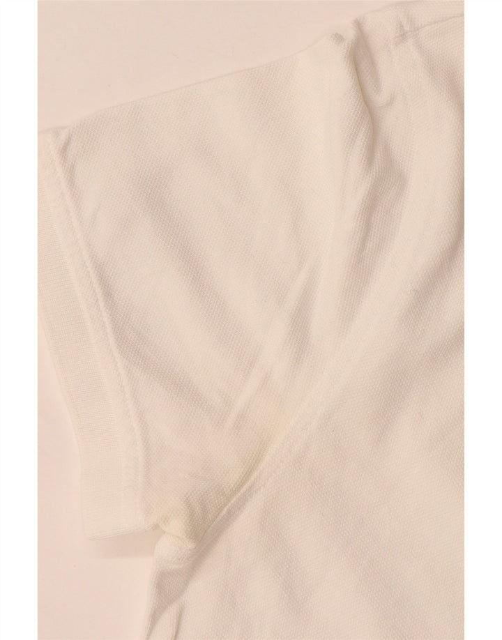 Tommy Hilfiger Mens Regular Fit Polo Shirt Small White Cotton