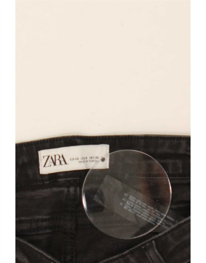 Zara Womens Flared Jeans EU 40 Medium W30 L30 Black Cotton