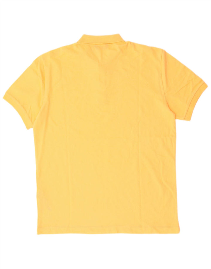 Massimo Dutti Mens Polo Shirt Medium Orange Cotton