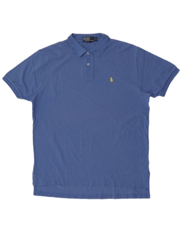 Polo Ralph Lauren Mens Polo Shirt Large Blue Cotton