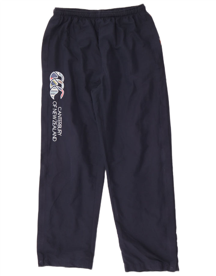 Canterbury Mens Graphic Tracksuit Trousers Large Navy Blue Polyester