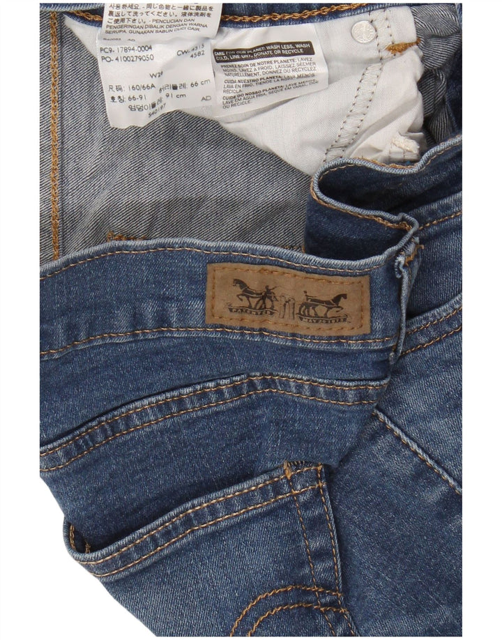 LEVI'S Womens Denim Shorts W26 Small Blue Cotton
