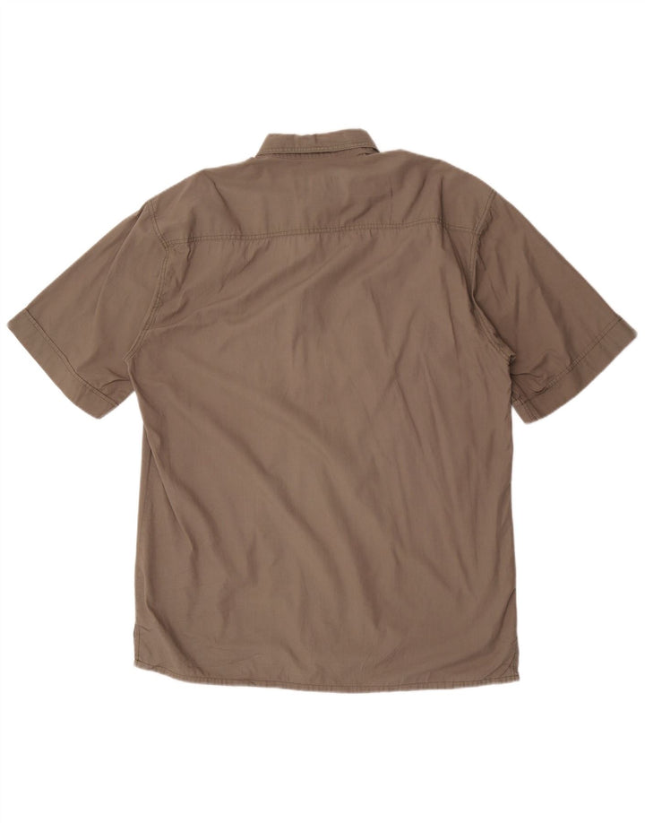 Camel Mens Short Sleeve Shirt Medium Khaki