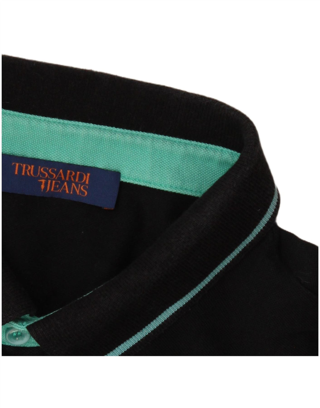 Trussardi Jeans Mens Polo Shirt XL Black