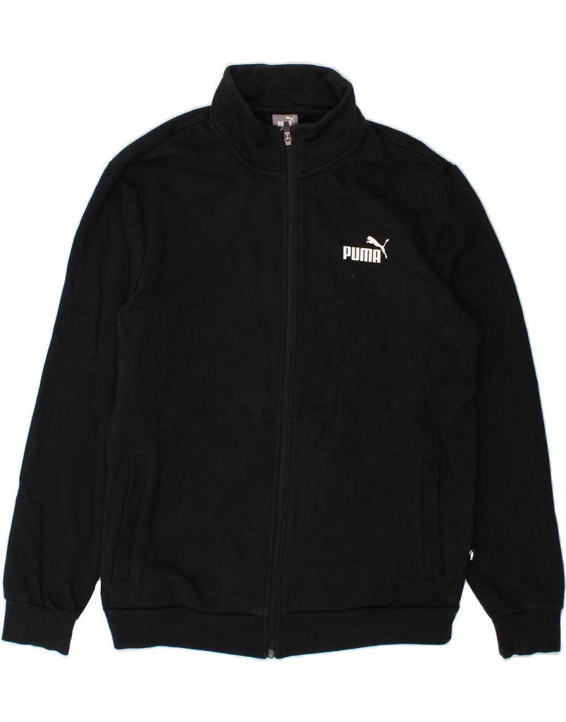 PUMA Mens Graphic Tracksuit Top Jacket Large Black Cotton Vintage Puma and Second-Hand Puma from Messina Hembry 