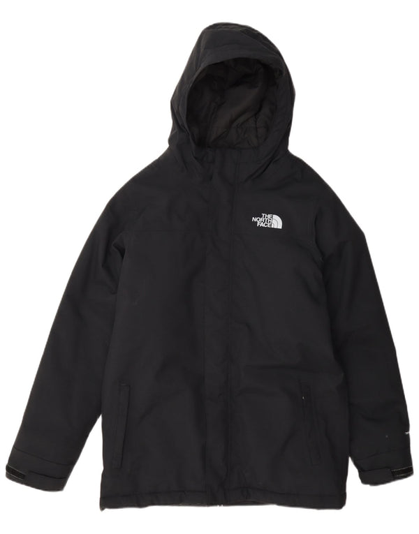 The North Face Boys Hooded Padded Jacket 14-15 Years XL Navy Blue Nylon