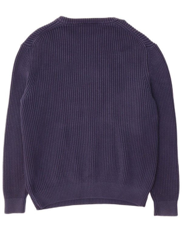 Lacoste Mens Classic Fit Boat Neck Jumper Sweater Size 5 Large Navy Blue