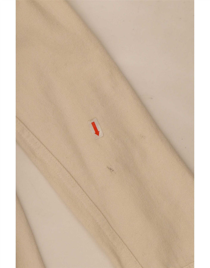 Zara Womens Utility Jacket UK 14 Medium Off White Cotton