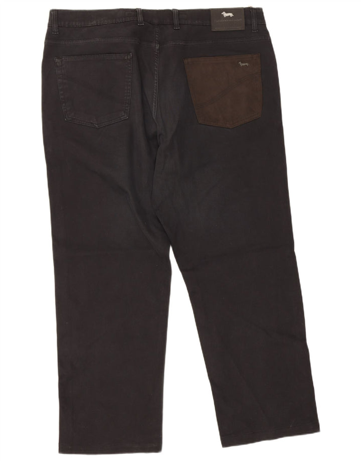 Harmont & Blaine Mens Cropped Jeans W42 L27 Black Cotton