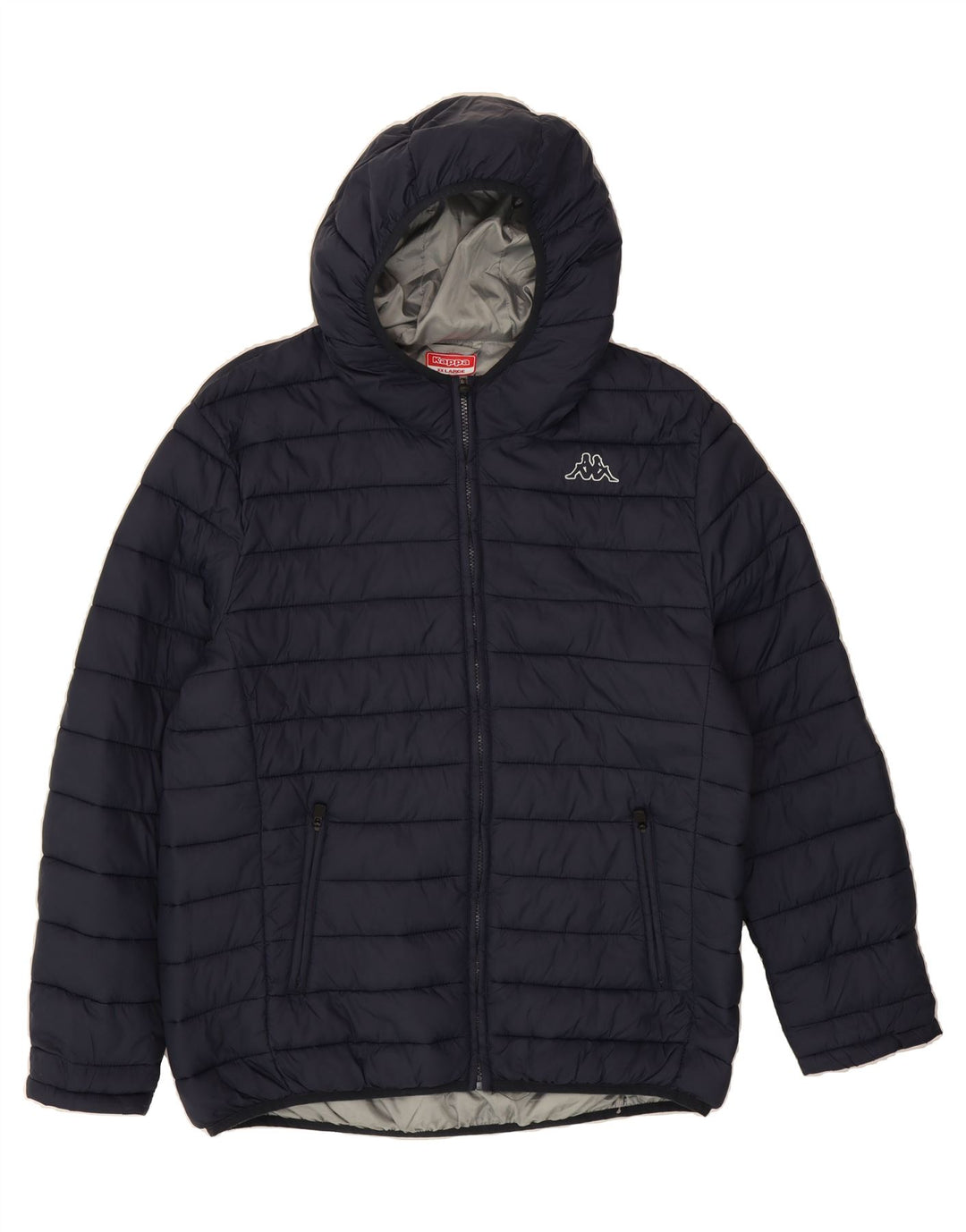 KAPPA Womens Hooded Padded Jacket UK 20 2XL Navy Blue Polyamide Vintage Kappa and Second-Hand Kappa from Messina Hembry 