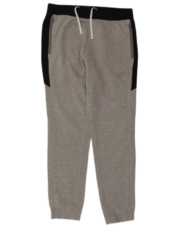 Nike Mens Tracksuit Trousers Joggers Medium  Grey Colourblock Cotton