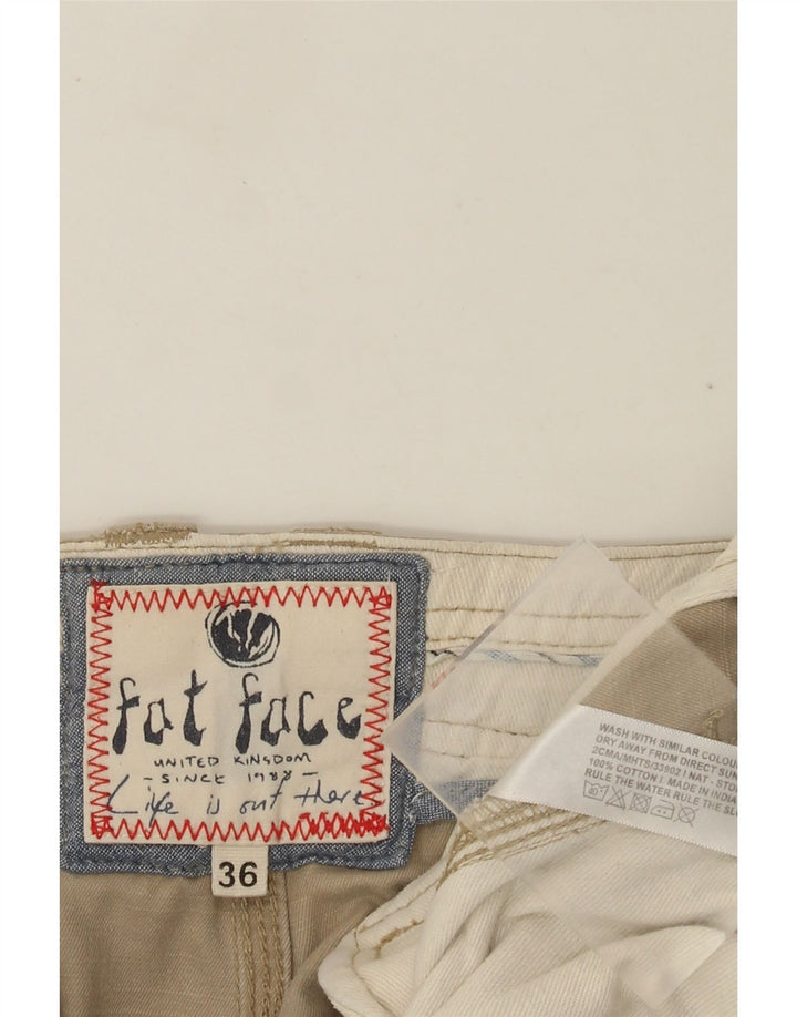 Fat Face Mens Chino Shorts W36 Large Beige Cotton