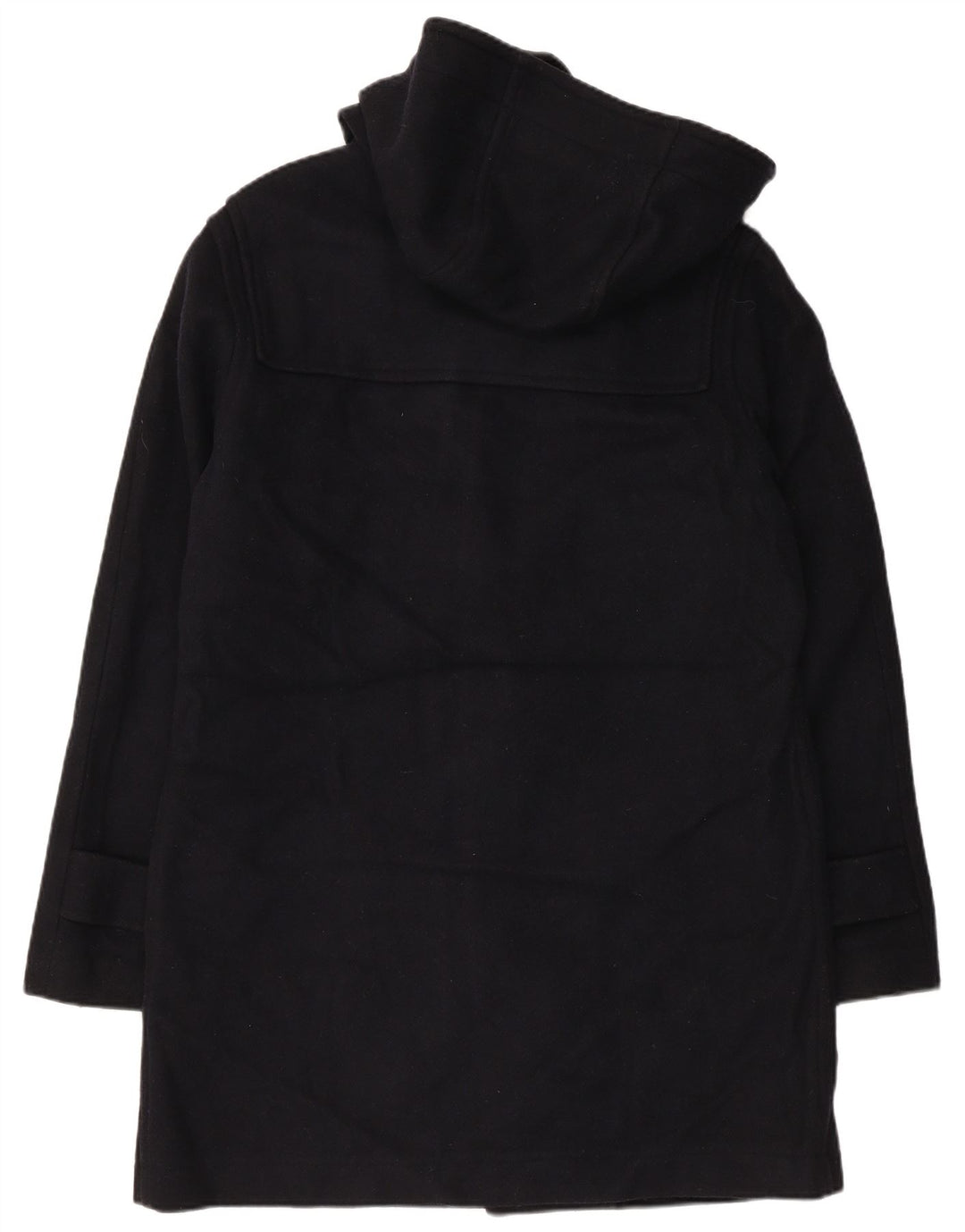 VINTAGE Womens Hooded Duffle Coat UK 18 XL Navy Blue Wool