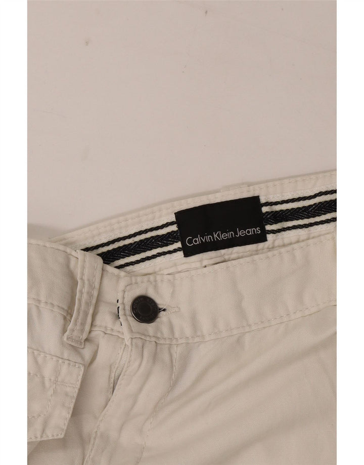 Calvin Klein Womens Cargo Skirt W30 Medium White