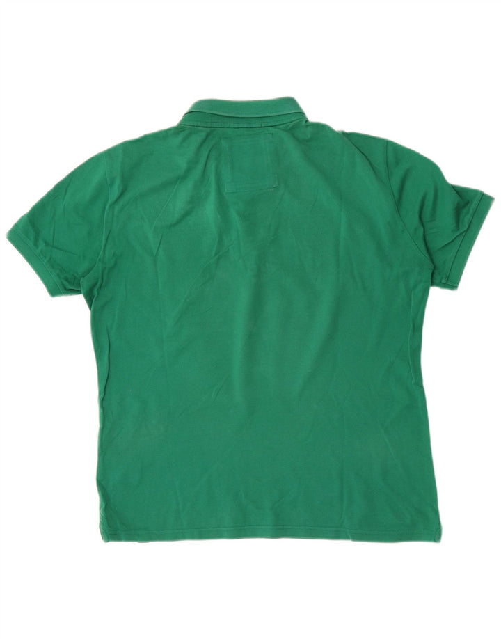 Superdry Mens Polo Shirt Large Green Cotton