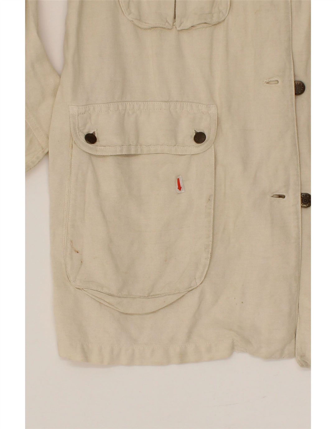 NEW PENNY Womens Utility Jacket UK 12 Medium Off White Vintage New Penny and Second-Hand New Penny from Messina Hembry 