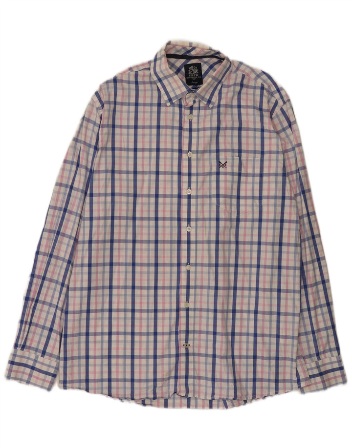 Crew Clothing Mens Classic Fit Shirt Large Multicoloured Check Cotton
