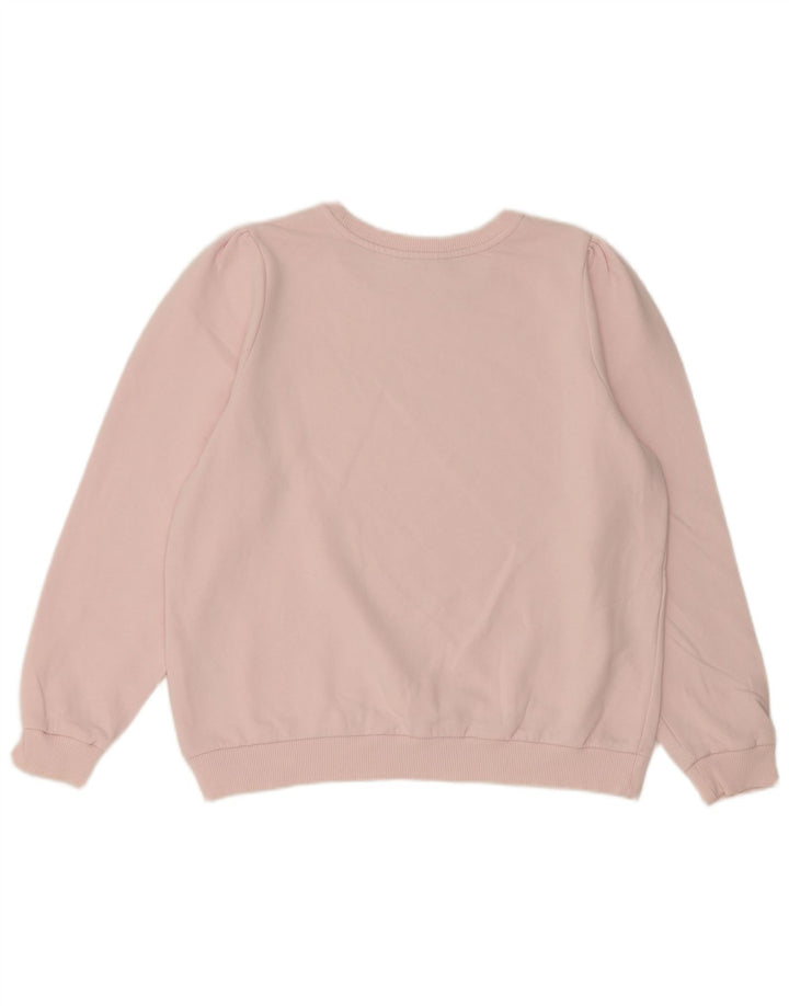 Marks & Spencer Womens Sweatshirt Jumper UK 16 Large Pink Cotton
