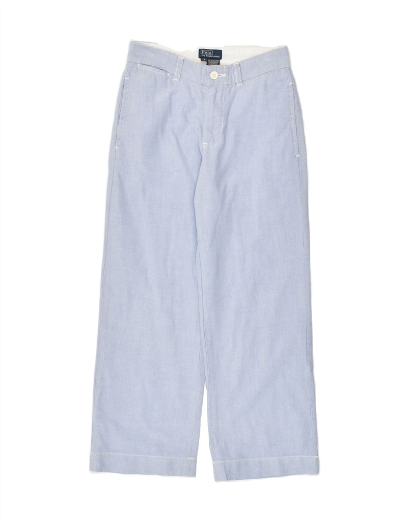 POLO RALPH LAUREN Boys Straight Chino Trousers 7-8 Years W24 L23  Blue | Vintage Polo Ralph Lauren | Thrift | Second-Hand Polo Ralph Lauren | Used Clothing | Messina Hembry 