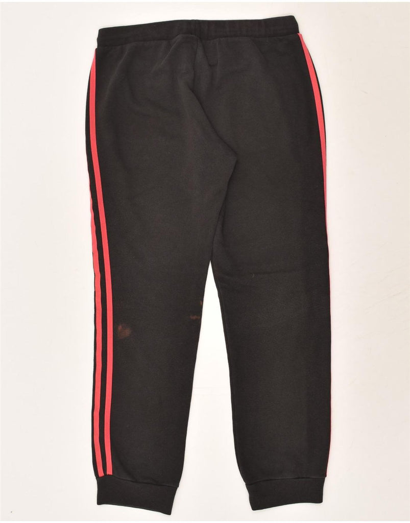 ADIDAS Womens Tracksuit Trousers Joggers UK 8/10 Small Black Cotton | Vintage Adidas | Thrift | Second-Hand Adidas | Used Clothing | Messina Hembry 