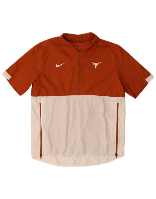 Nike Mens Texas Longhorns Tracksuit Top Jacket Medium Brown Colourblock
