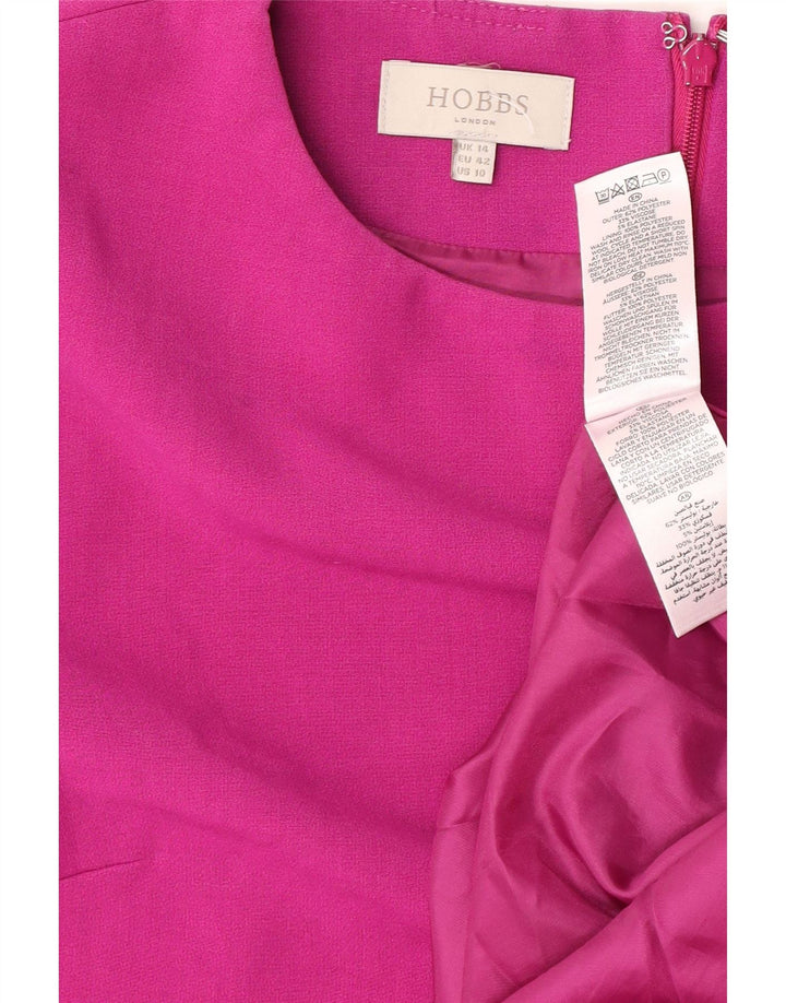Hobbs Womens Shift Dress UK 14 Large Pink Polyester