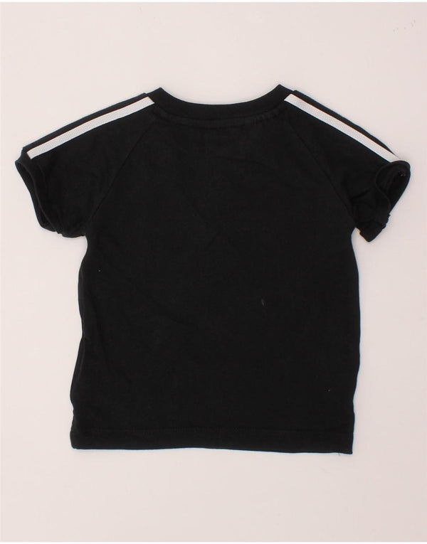 ADIDAS Baby Boys T-Shirt Top 6-9 Months Black Cotton