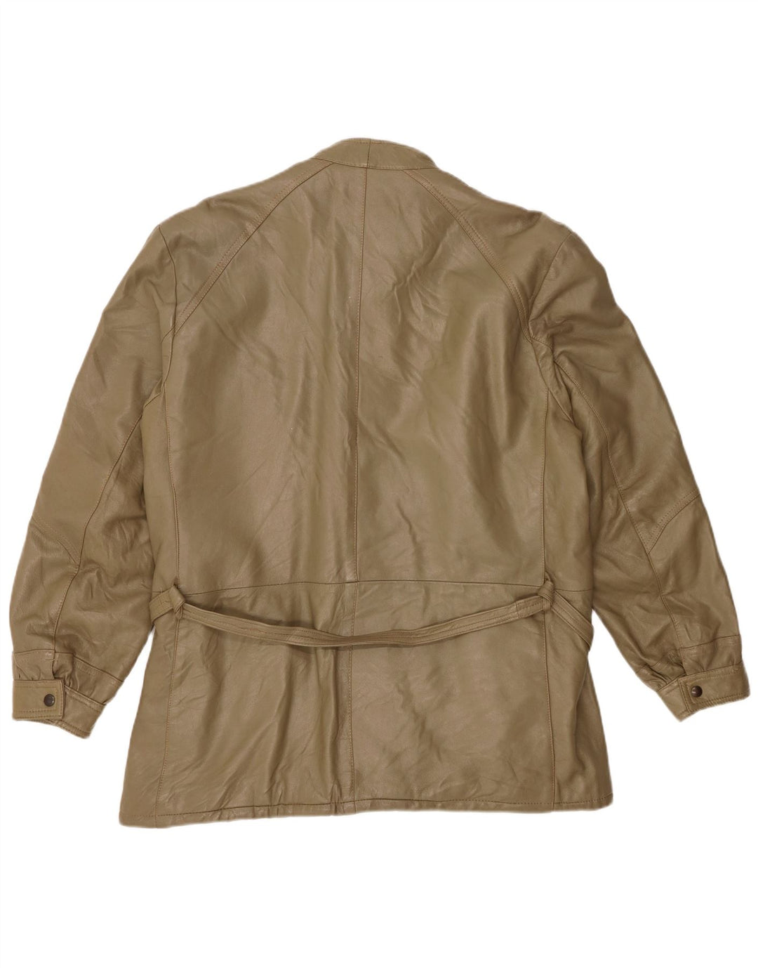 Vintage Mens UK 38 Medium Khaki Leather
