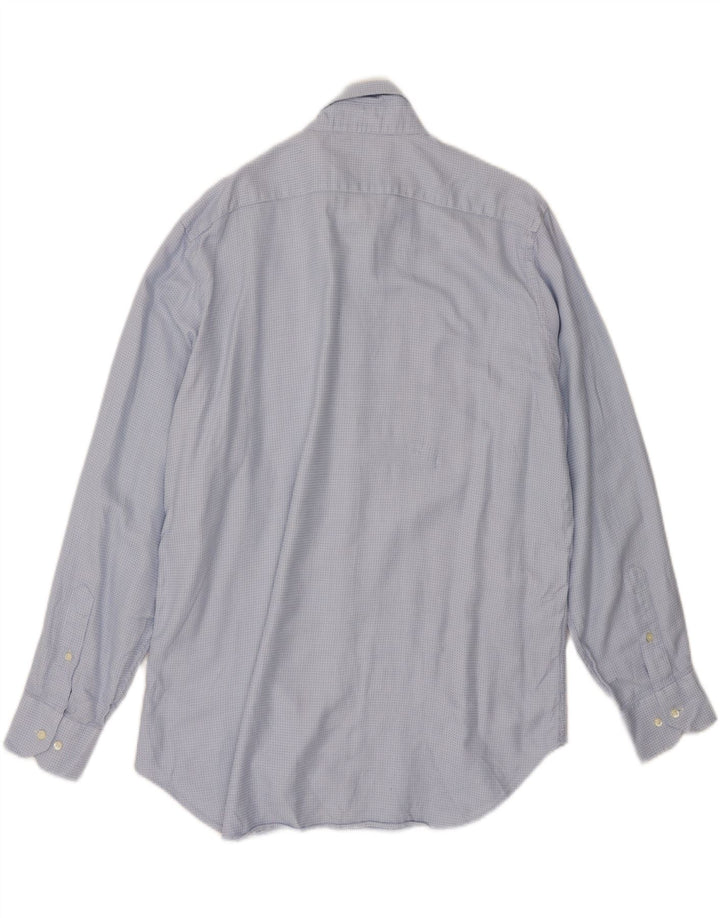 ETRO Mens Milano Shirt Size 44 XL Blue Geometric Cotton Vintage Etro and Second-Hand Etro from Messina Hembry 