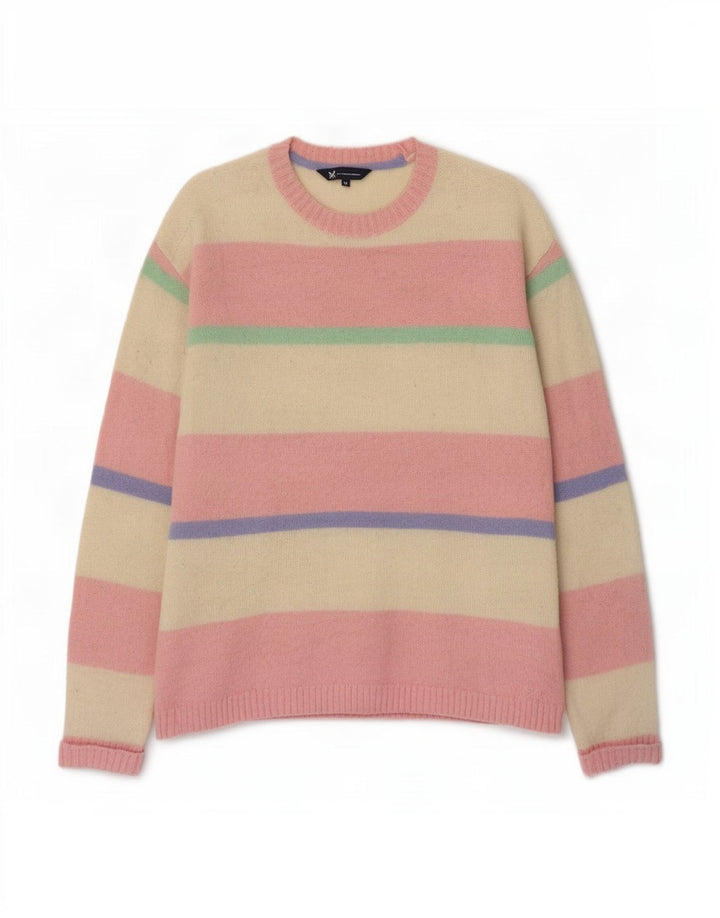 Crew Clothing Womens Neck Jumper Sweater UK 16 Large Multicoloured