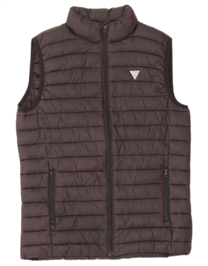 Guess Boys Padded Gilet 13-14 Years Black Polyamide