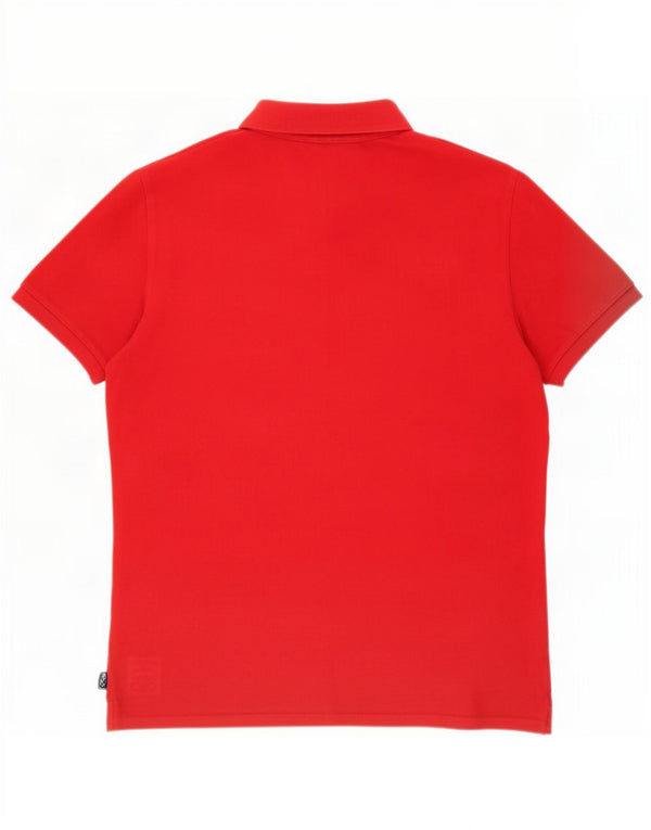 Superdry Mens Polo Shirt 3XL Red Cotton