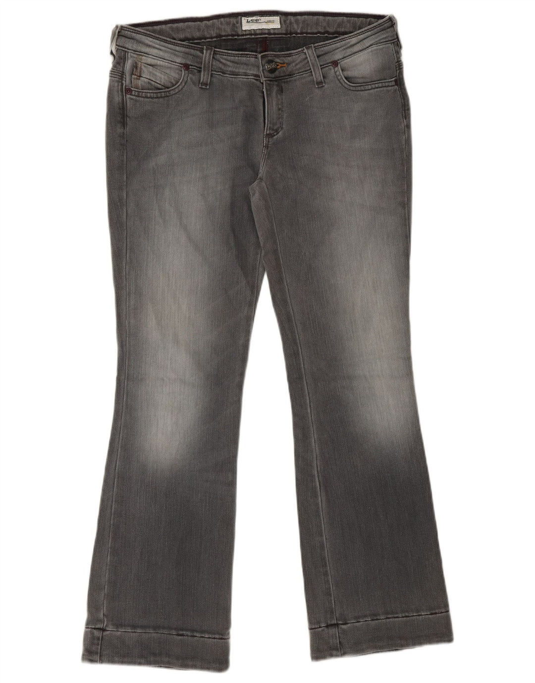 LEE Womens Bliss Crop Bootcut Jeans W29 L28  Grey Cotton