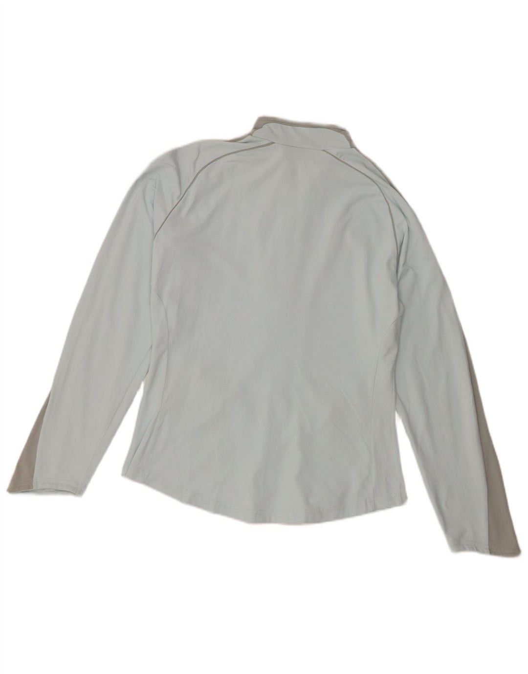 Asics Womens Tracksuit Top Jacket UK 14 Large Blue Colourblock Polyamide