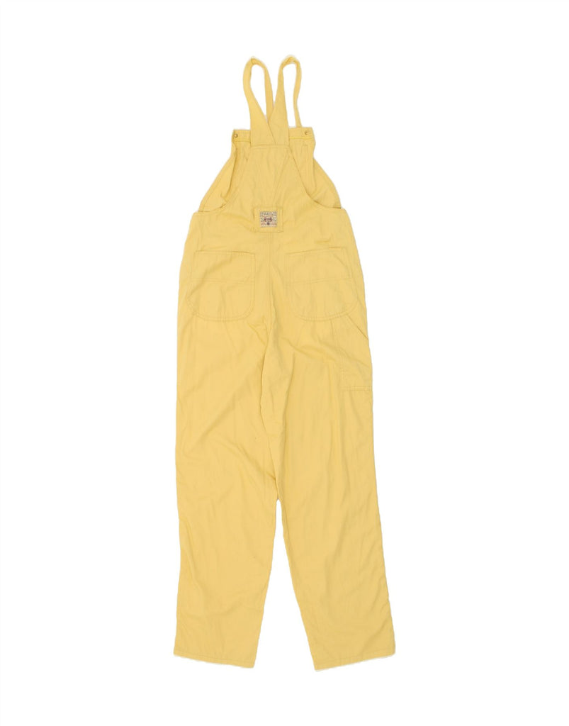 VINTAGE Womens Dungarees Casual Trousers W30 L32 Yellow Cotton | Vintage Vintage | Thrift | Second-Hand Vintage | Used Clothing | Messina Hembry 