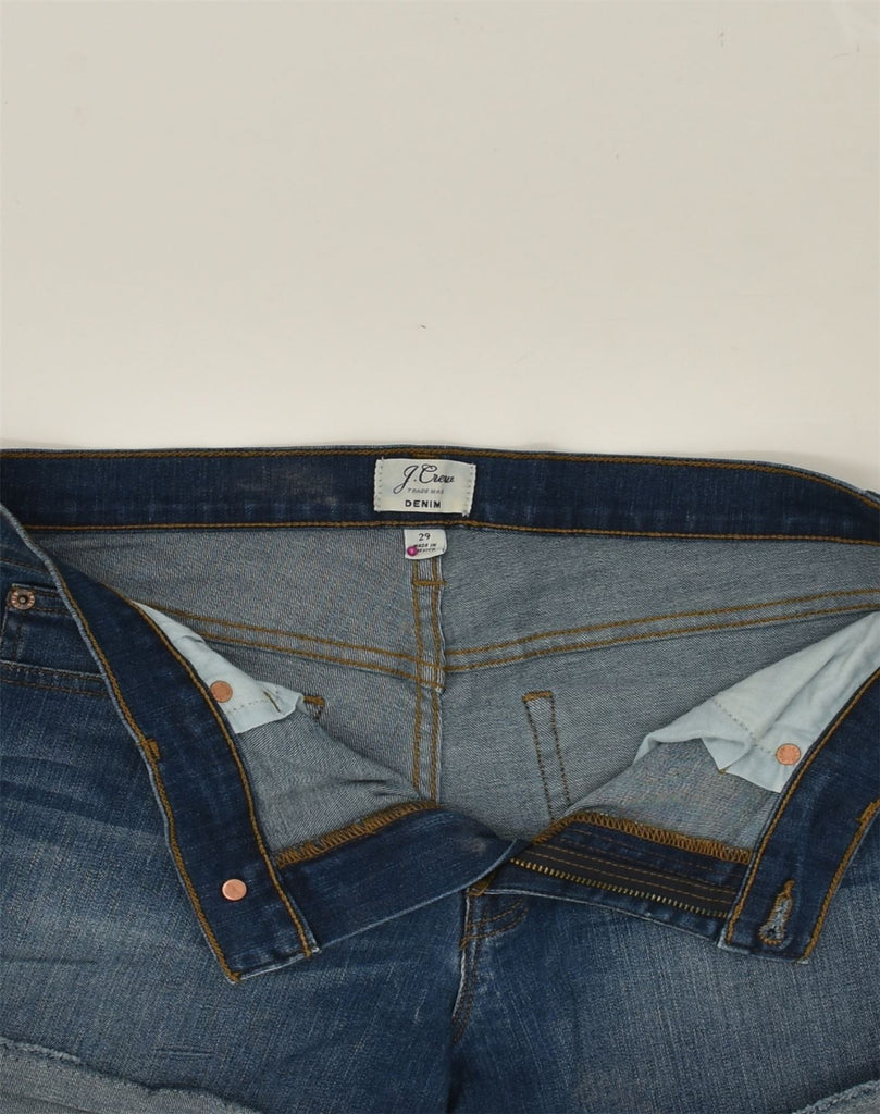 J. CREW Womens Denim Hot Pants W29 Medium Blue Cotton | Vintage J. Crew | Thrift | Second-Hand J. Crew | Used Clothing | Messina Hembry 