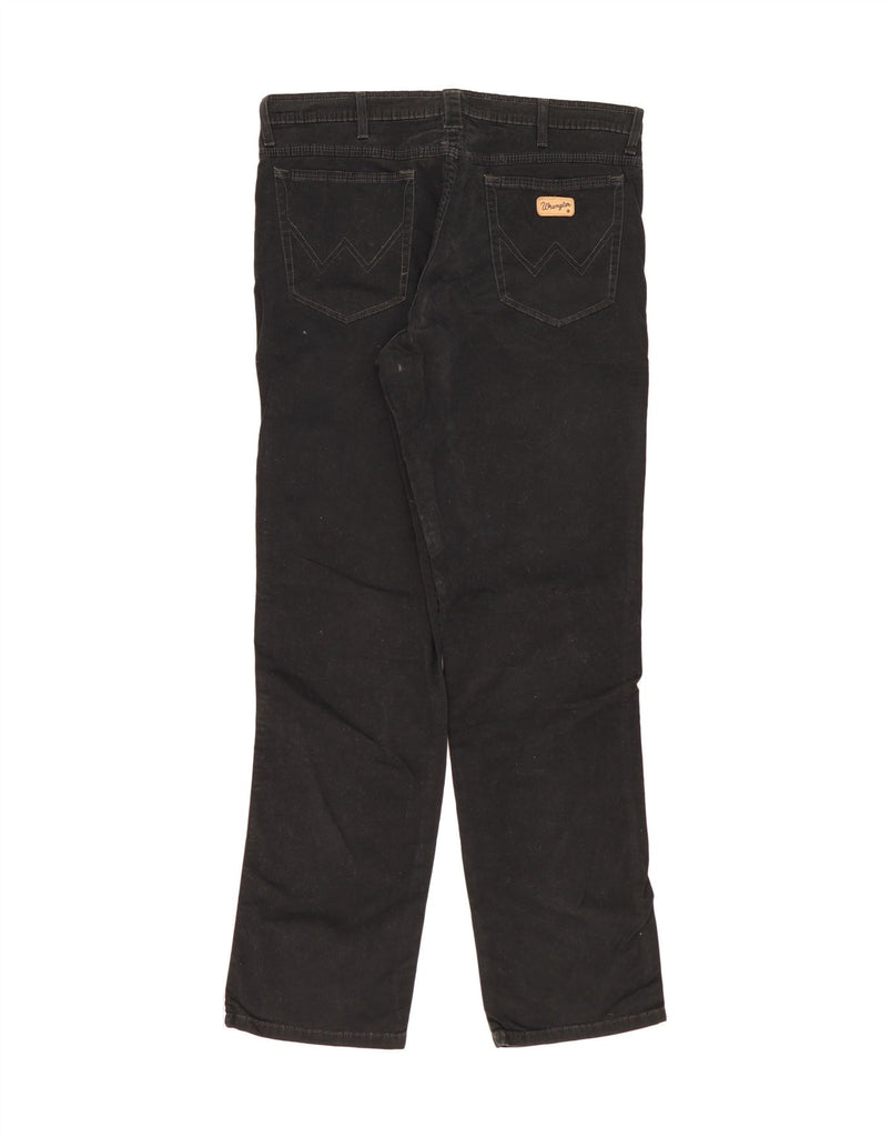 WRANGLER Mens Straight Casual Trousers W36 L34 Black Cotton Vintage Wrangler and Second-Hand Wrangler from Messina Hembry 