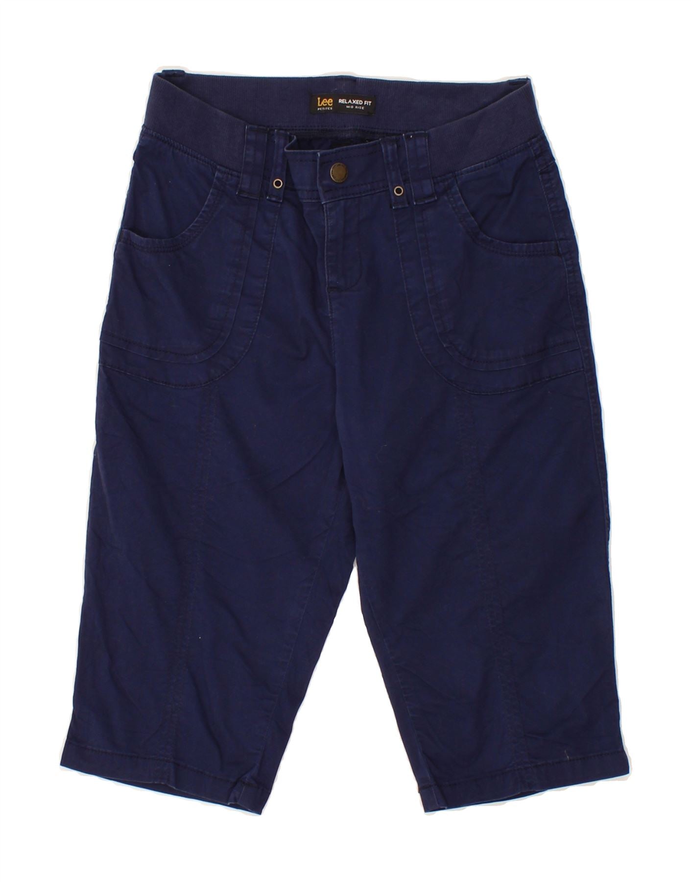 LEE Womens Relaxed Fit Mid Rise Bermuda Shorts UK 14 Medium W30