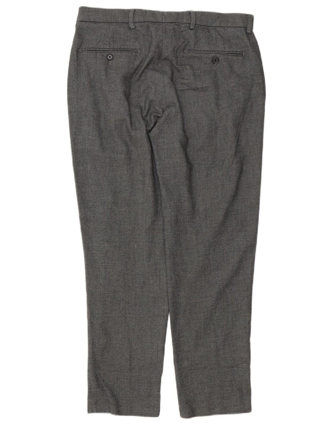 Marks & Spencer Mens Tailored Fit Suit Trousers W34 L28 Grey Polyester