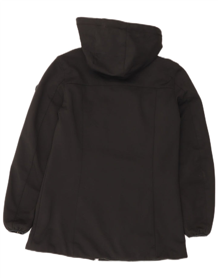 Mistral Womens Hooded Padded Jacket UK 10 Small Black Nylon