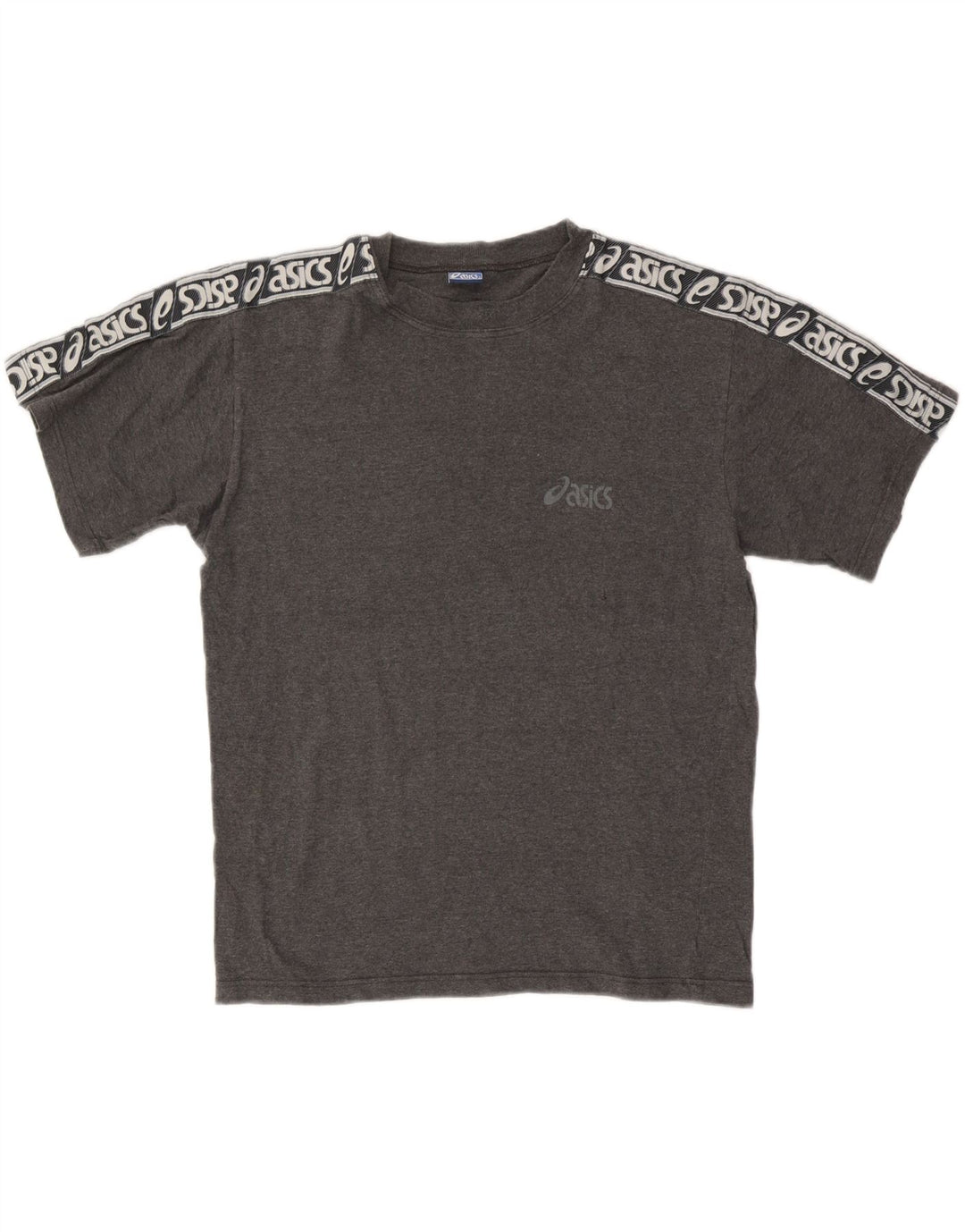 Asics Mens T-Shirt Top Large Grey Cotton