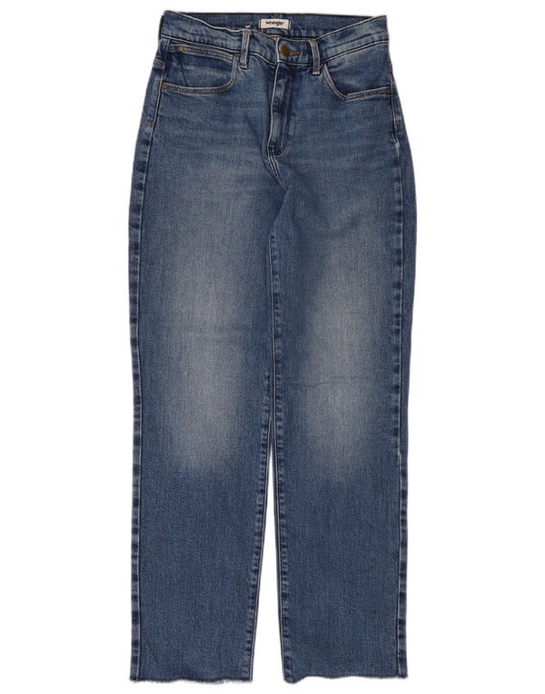 Wrangler Womens Straight Jeans W26 L28 Blue Cotton