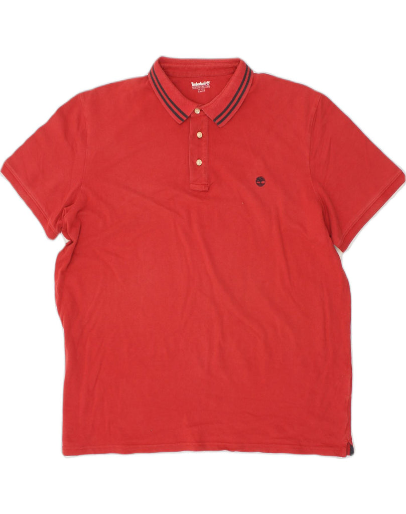 TIMBERLAND Mens Slim Fit Polo Shirt 3XL Red | Vintage Timberland | Thrift | Second-Hand Timberland | Used Clothing | Messina Hembry 