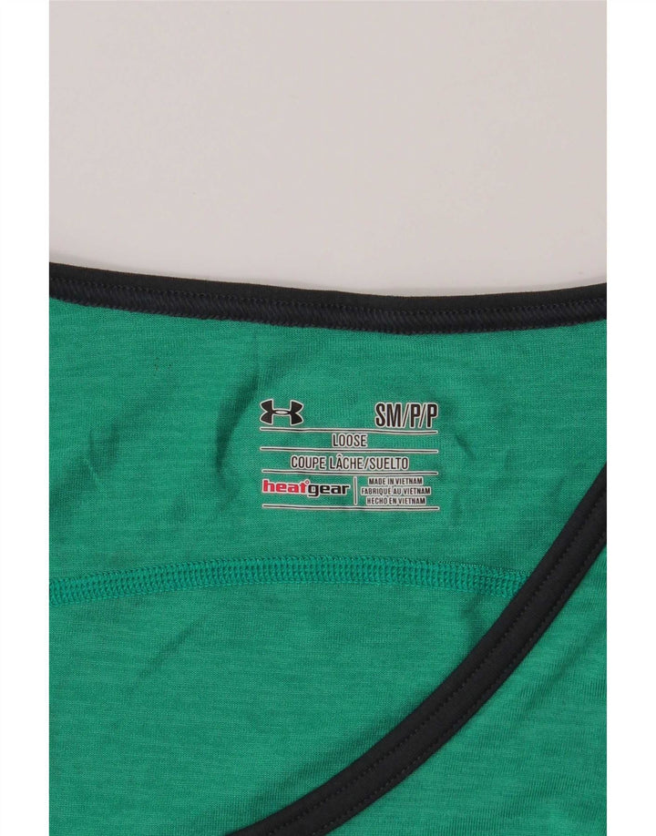 Under Armour Mens Heat Gear Vest Top Small Green