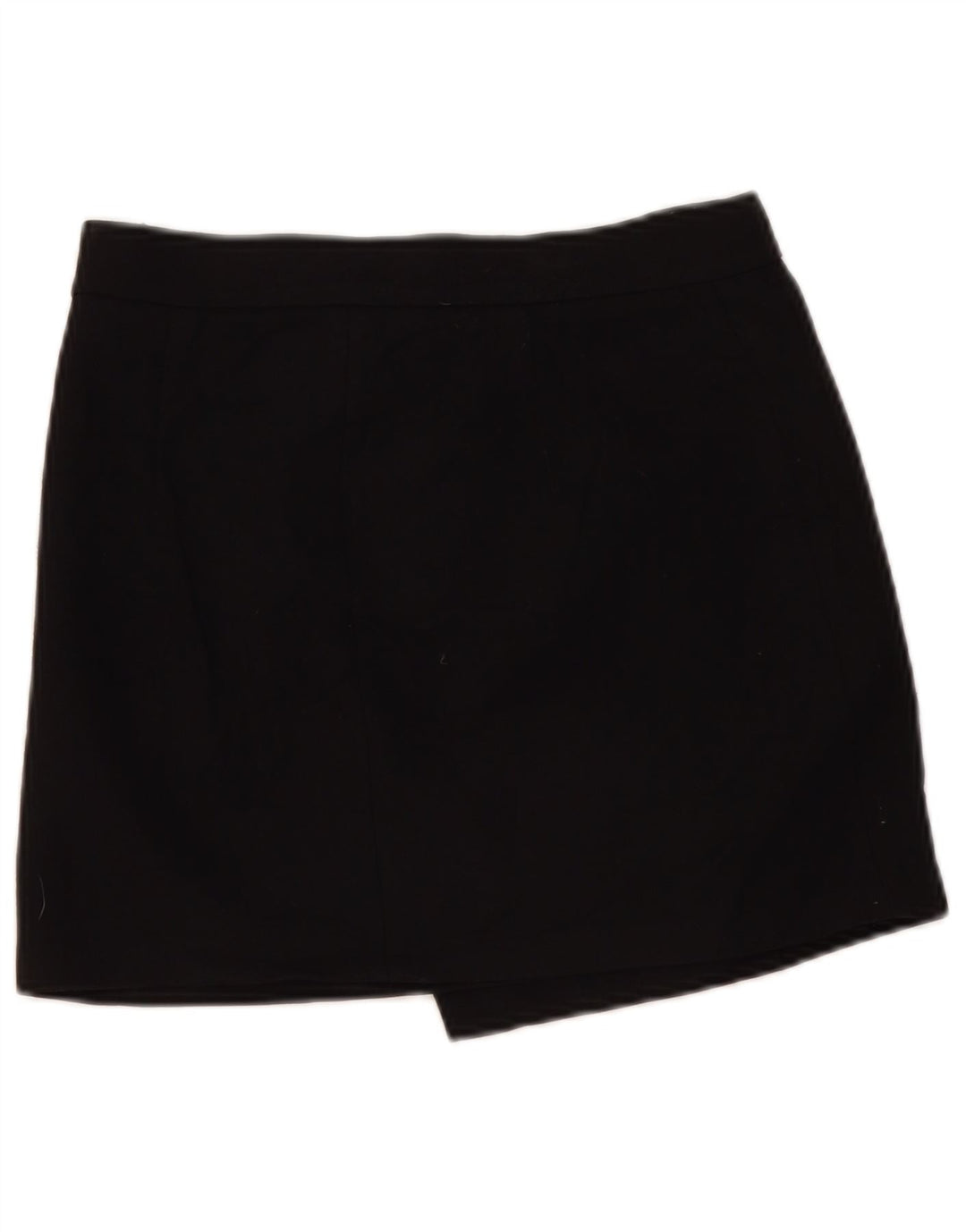 Zara Womens Asymmetric Wrap Skirt Small W27 Black