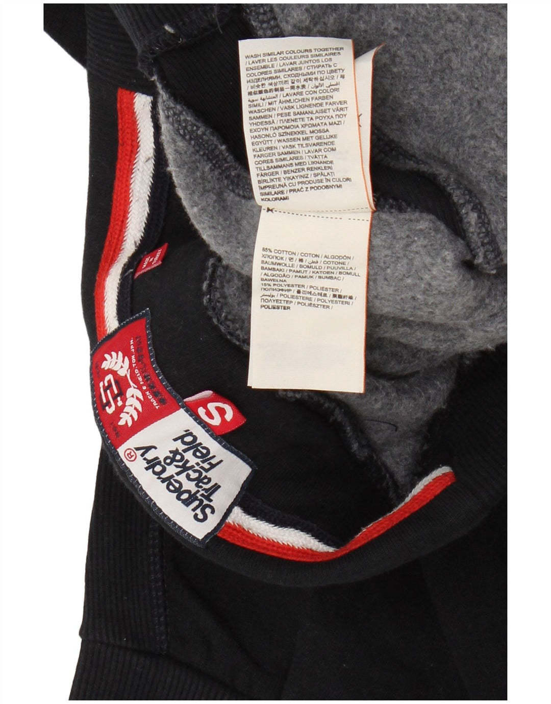 SUPERDRY Womens Graphic Tracksuit Trousers Joggers UK 10 Small  Navy Blue