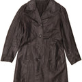VINTAGE Womens Leather Coat UK 10 Small Black Vintage Vintage and Second-Hand Vintage from Messina Hembry 